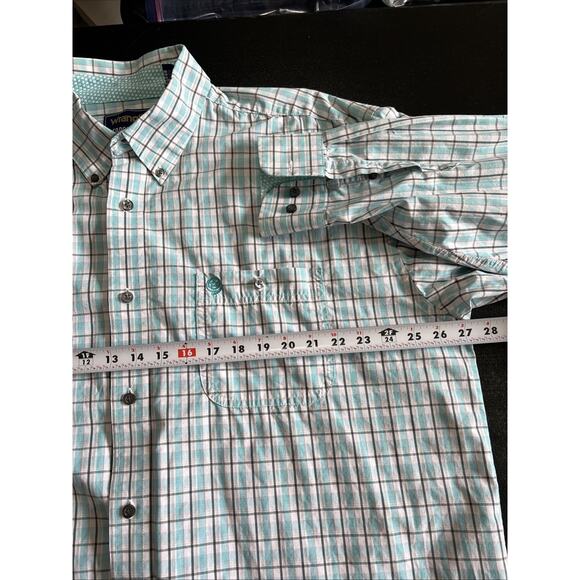 Lot Of 2 Wrangler Shirt Mens XXL George Strait Western Rodeo Plaid Cotton Blend - Picture 5 of 12